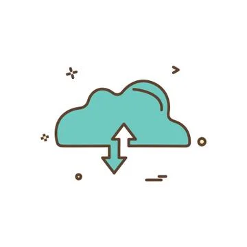 Cloud icon design vector Stock Illustration