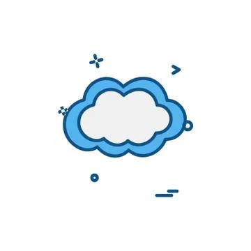 Cloud icon design vector Stock Illustration