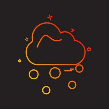 Cloud icon design vector Stock Illustration