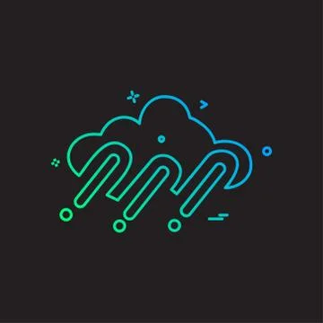Cloud icon design vector Stock Illustration