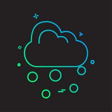 Cloud icon design vector Stock Illustration