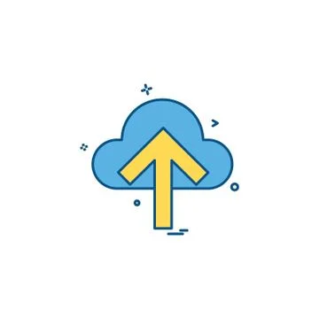 Cloud icon design vector イラスト素材
