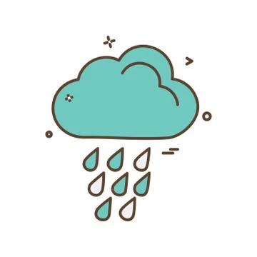 Cloud icon design vector イラスト素材