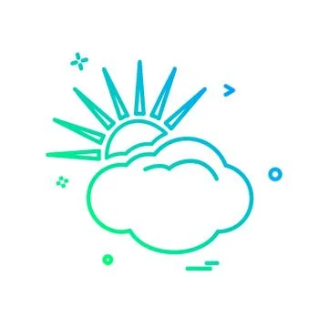 Cloud icon design vector Illustrazione stock