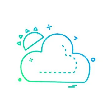 Cloud icon design vector Stock Illustration