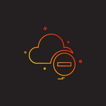 Cloud icon design vector 스톡 일러스트