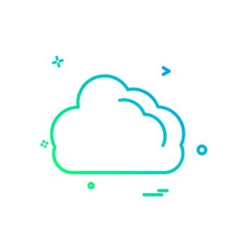 Cloud icon design vector 스톡 일러스트
