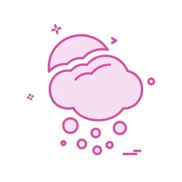 Cloud icon design vector Stock Illustration