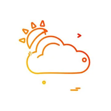 Cloud icon design vector 스톡 일러스트