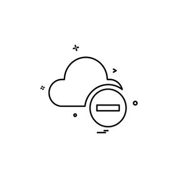 Cloud icon design vector Stock Illustration