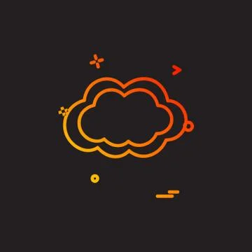 Cloud icon design vector 스톡 일러스트