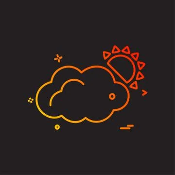 Cloud icon design vector 스톡 일러스트