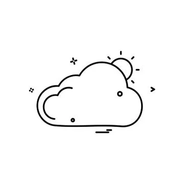Cloud icon design vector 스톡 일러스트