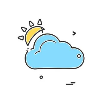Cloud icon design vector Stockillustratie