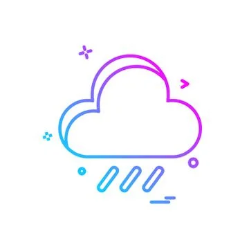 Cloud icon design vector Illustrazione stock