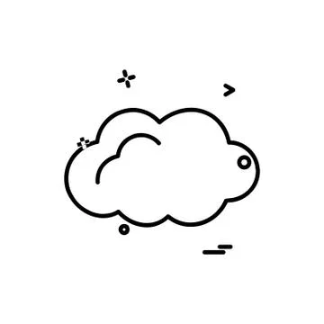 Cloud icon design vector Stock Illustration