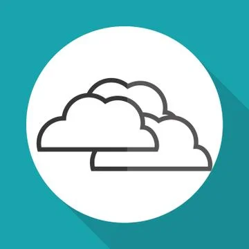 Cloud icon design, vector illustration Stock Illustration