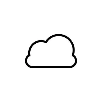 Cloud icon. Element of simple icon for websites, web design, mobile app, info 스톡 일러스트