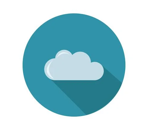 Cloud icon illustrated in vector on white background Stock Illustration