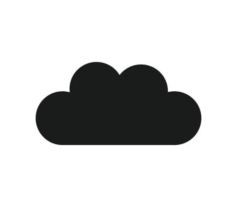 Cloud icon illustrated in vector on white background 스톡 일러스트