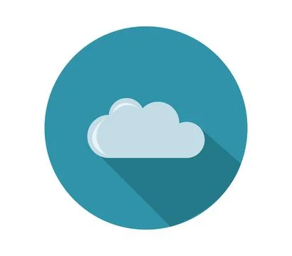 Cloud icon illustrated in vector on white background Stock Illustration