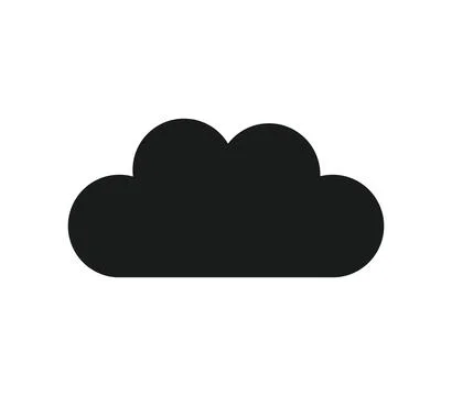 Cloud icon illustrated in vector on white background Stock Illustration
