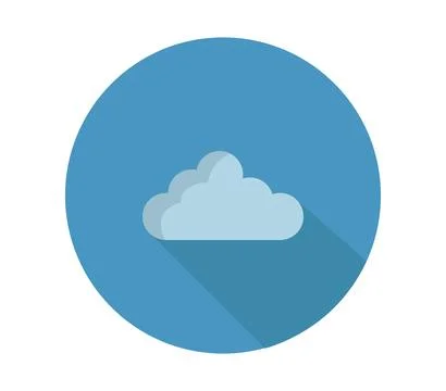 Cloud icon illustrated in vector on white background Stock Illustration