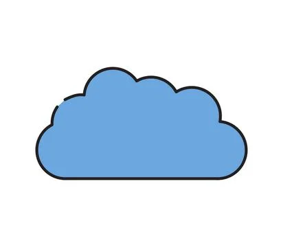 Cloud icon illustrated in vector on white background cloud icon illustrate... Foto stock