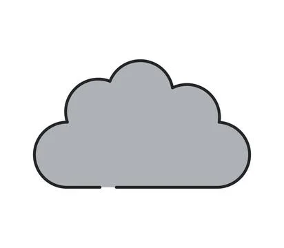 Cloud icon illustrated in vector on white background cloud icon illustrate... Stock Photos