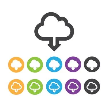 Cloud icon Stock Illustration