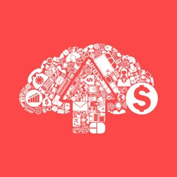 Cloud icon Stock Illustration