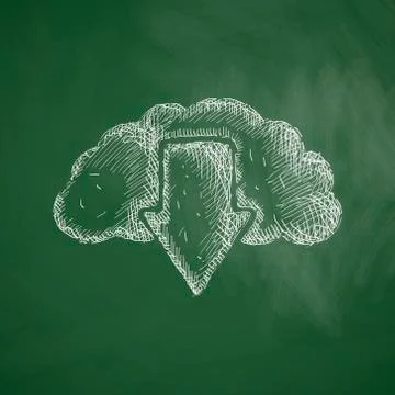 Cloud icon Illustrazione stock