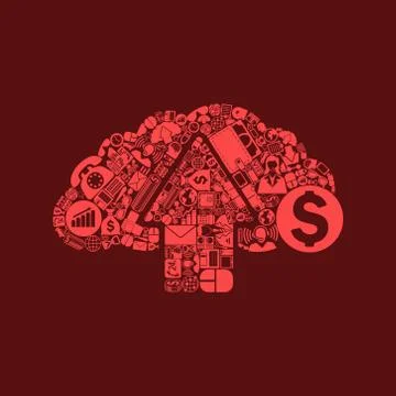 Cloud icon Stock Illustration