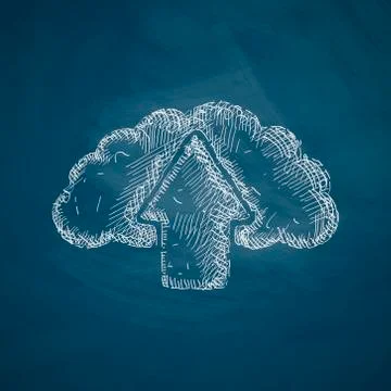 Cloud icon Stock Illustration