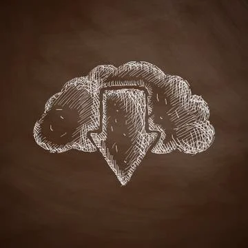 Cloud icon Stock Illustration