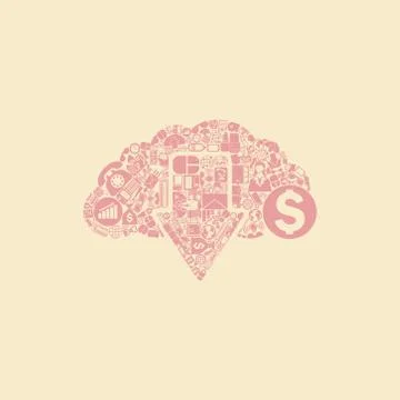 Cloud icon Illustrazione stock