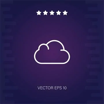 Cloud  icon Stock Illustration