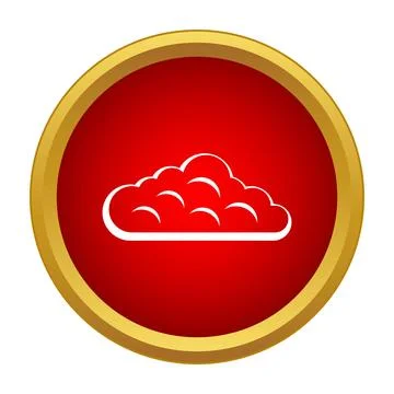 Cloud icon for internet computing and storage Illustrazione stock