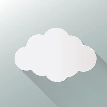 Cloud icon isolated on background. Cloud flat illustration vector. eps10 form Stock Illustration