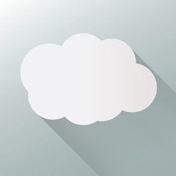 Cloud icon isolated on background. Cloud flat illustration vector. eps10 form Stock Illustration