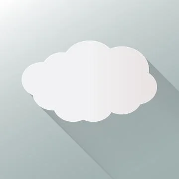 Cloud icon isolated on background. Cloud flat illustration vector. eps10 form Stock Illustration