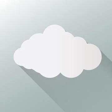 Cloud icon isolated on background. Cloud flat illustration vector. eps10 form Stock Illustration