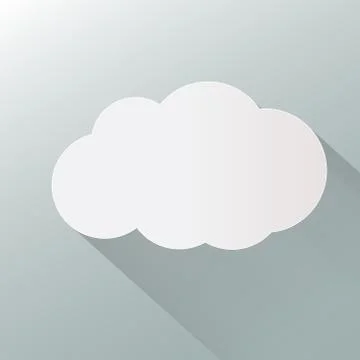 Cloud icon isolated on background. Cloud flat illustration vector. eps10 form Stock Illustration
