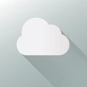 Cloud icon isolated on background. Cloud flat illustration vector. eps10 form Stock Illustration