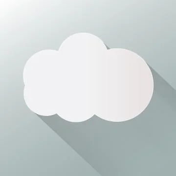 Cloud icon isolated on background. Cloud flat illustration vector. eps10 form Stock Illustration