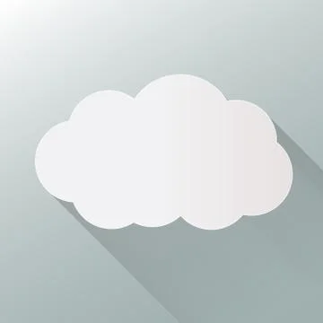 Cloud icon isolated on background. Cloud flat illustration vector. eps10 form Stock Illustration