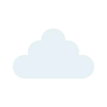 Cloud. Icon on isolated background Stock Illustration