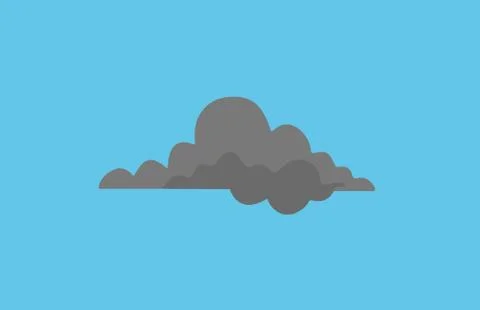 Cloud icon isolated on background Stock Illustration