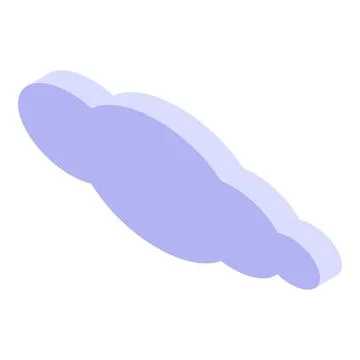 Cloud icon, isometric style Stock Illustration