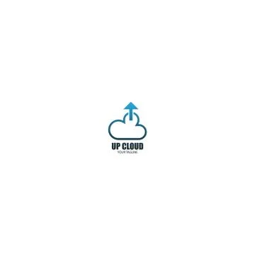 Up cloud icon logo design concept イラスト素材